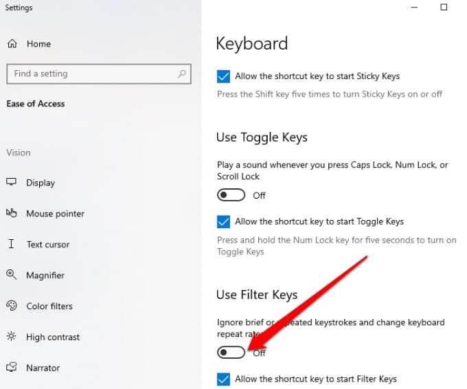 Complete Guide to Turn off Filter Keys in Windows