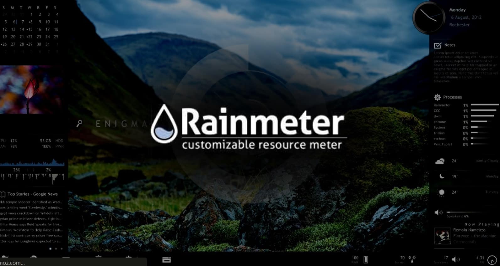 Best Rainmeter Skins Windows 10 For PC Customization
