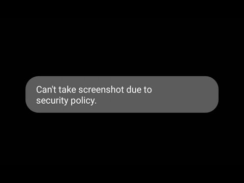 How To Solve Can’t Take Screenshot Due To Security Policy Error?