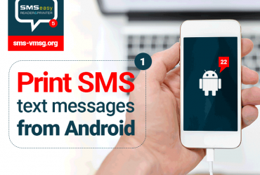 Print SMS messages from Android with SMS EasyReader&Printer